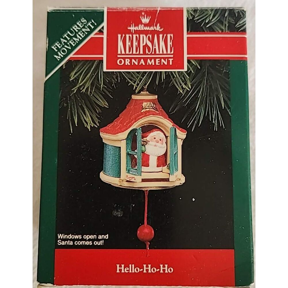 1992 Hallmark Keepsake Ornament Hello-Ho-Ho Santa Motion Magic Christmas